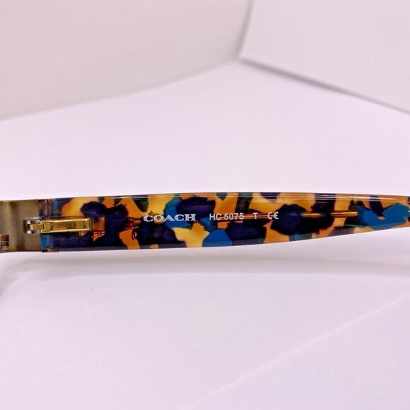 Coach Eyeglasses Authentic Frames HC 5075 9244 51 [] 17 135 MM Teal Confetti - Picture 10 of 11